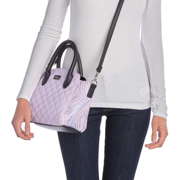 NWT Betsey Johnson quilted tye dye satchel bag - Picture 3 of 7